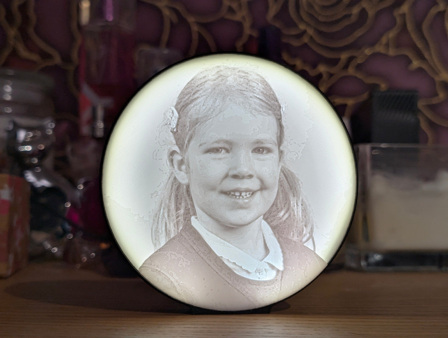 Illuminate Memories: Personalized 3D Printed Lithophane Photo Frame with LED Lighting